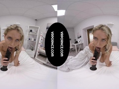 VR – Big black dildo in tight pussy